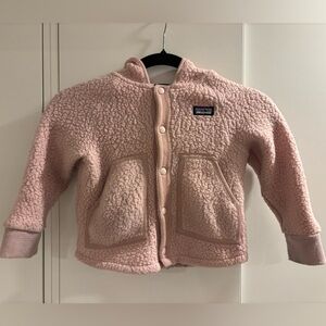 Patagonia Pink Fleece retro Pile Jacket size 3T